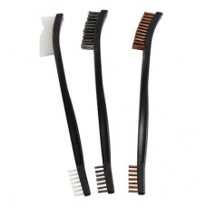 Birchwood Casey Utility Brushes, 3 Pack, Nylon, Bronze and Stainless