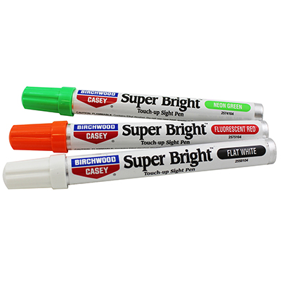 Birchwood Casey Super Bright Pen Kit including Green, Red & White Pens .33oz Class 3 UN1263, Paint