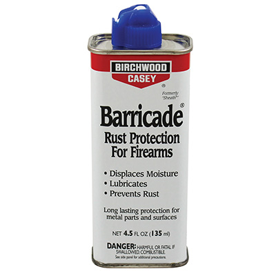 Birchwood Casey Barricade Rust Protection Spout Can 4.5oz Class 3 UN1993, Flammable Liquid