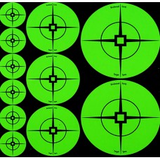 Birchwood Casey Target Spots Assortment of 60x1", 30x2" & 30x3" Green Target