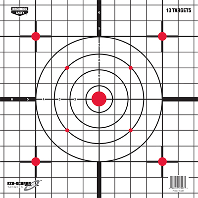 Birchwood Casey EZE-Scorer 12"x18" Sight In Paper Target
