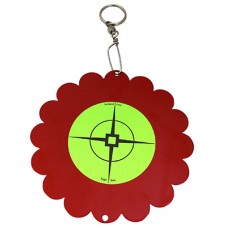 Birchwood Casey Airgun Red-Green 5.75" Round Shoot-N-Spin Spinner Steel Target