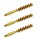 BoreTech 25cal Bronze Pistol Brush 3 Pack