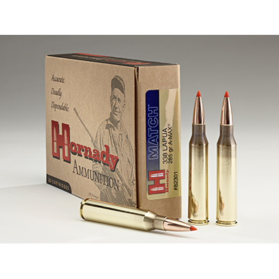 Hornady 222 Rem 50gr SP Match Ammunition Box of 50