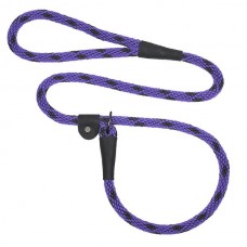 Mendota Slip Lead - Black Ice Purple 1/2" x 6' - Black Metallic Hardware