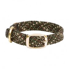 Mendota Double-Braid Junior Collar - Camo 9/16" up to 14" Solid Brass