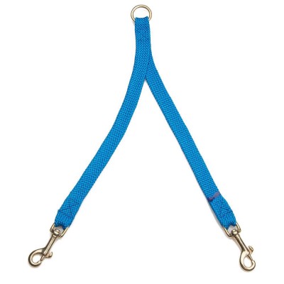 Mendota Double Coupler 1" x 28" - Blue Solid Brass