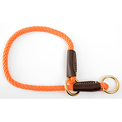 Mendota Pro-Trainer Slip Collar - Orange 24" Solid Brass