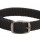 Mendota Double-Braid Collar - Black with Black Metallic Hardware 1" x 18"