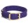 Mendota Double-Braid Collar - Purple 1" x 21" Solid Brass