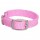 Mendota Double-Braid Collar - Hot Pink with Brushed Nickel Hardware 1" x 18"