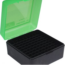 MTM Non-Handled Flip Top 100 Round Rifle Ammo Box 308cal - Green-Black
