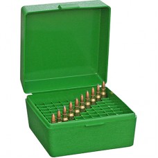 MTM Non-Handled Flip Top 100 Round Rifle Ammo Box 223cal - Green