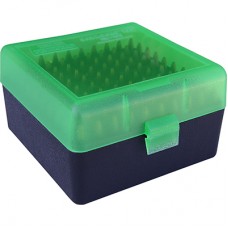 MTM Non-Handled Flip Top 100 Round Rifle Ammo Box 223cal - Green-Black