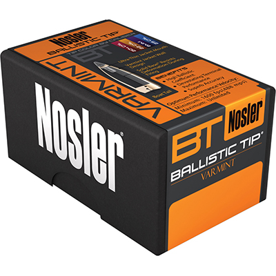 Nosler 22cal 40gr Varmint Ballistic Tip Projectiles Box of 100