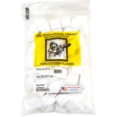 Professional Choice 17cal  3/4" x 3/4" Cotton Flannel x 800 Bulk Pack