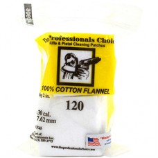 Professional Choice 30cal 2" x 2" Cotton Flannel x 120