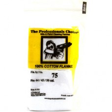 Professional Choice 44-45-50cal  3" x 3" Cotton Flannel x 75