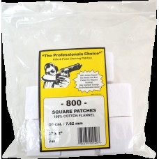 Professional Choice 30cal 2" x 2" Cotton Flannel x 800 Bulk Pack