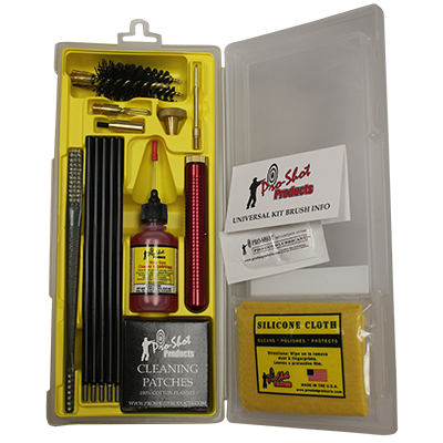 Pro-Shot 22cal-12ga Black Coated Rod Universal Box Cleaning Kit