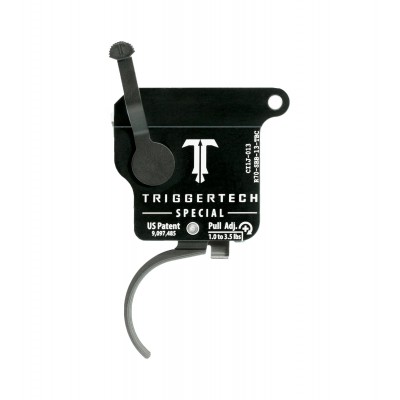 Trigger Tech Remington 700 Special - Right Hand, Black Body, Curved Trigger, Safety and Bolt Release