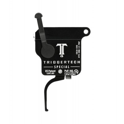 Trigger Tech Remington 700 Special - Right Hand, Black Body, Flat Trigger, Safety and Bolt Release