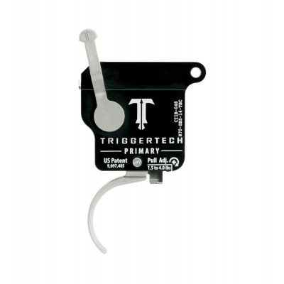 Trigger Tech Remington 700 Primary - Right Hand, Black Body with Stainless Curved Trigger, Safety and Bolt Release