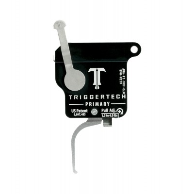Trigger Tech Remington 700 Primary - Right Hand, Black Body with Stainless Flat Trigger, Safety and Bolt Release