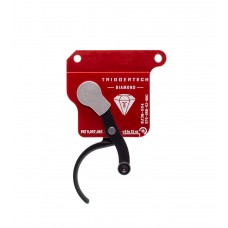 Trigger Tech Remington 700 Clone Bottom Safety Diamond - Red Body with Black Safety and Curved Trigger. No Bolt Release