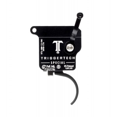 Trigger Tech Remington 700 Special - Left Hand, Black Body, Curved Trigger, Safety and Bolt Release