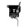 Trigger Tech Remington 700 Primary - Left Hand, Black Body with Stainless Flat Trigger, Safety and Bolt Release