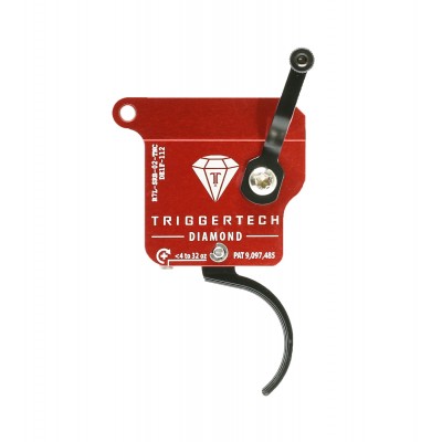 Trigger Tech Remington 700 Clone Diamond - Left Hand, Red Body with  Black Safety and Curved Trigger. No Bolt Release