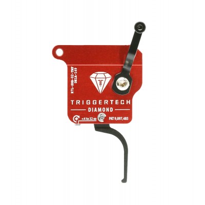 Trigger Tech Remington 700 Clone Diamond - Left Hand, Red Body with  Black Safety and Flat Trigger. No Bolt Release
