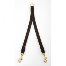 Mendota Double Coupler 9/16" x 24" - Black Solid Brass