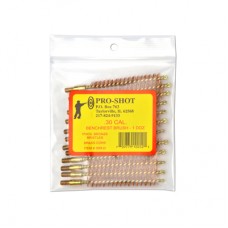 Pro-Shot 30cal Bronze Bristle Bore Brush Dozen Bag