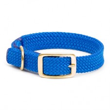Mendota Double-Braid Collar - Blue 1" x 24" Solid Brass