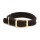 Mendota Double-Braid Collar - Black 1" x 18" Solid Brass