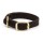 Mendota Double-Braid Junior Collar - Black 9/16" up to 14" Solid Brass