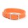 Mendota Double-Braid Collar - Orange with Brushed Nickel Hardware 1" x 18"