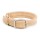 Mendota Double-Braid Collar - Sand with Brushed Nickel Hardware 1" x 18"