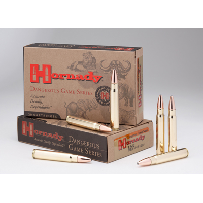 Hornady 9.3x62 286gr SP-RP Dangerous Game Ammunition Box of 20