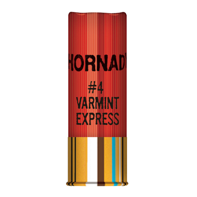 Hornady 12ga #4 Buckshot Varmint Express Ammunition Box of 10