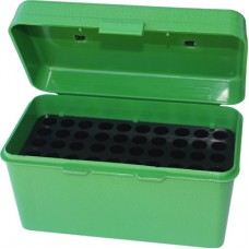 MTM Handled Flip Top 50 Round Rifle Ammo Box 17 Rem, 223cal - Green