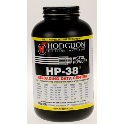 Hodgdon HP38 1lb Gun Powder 1.4C, UN0509