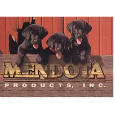 Mendota Puppy Trainer Cord - Black 1/8" x 30' Solid Brass