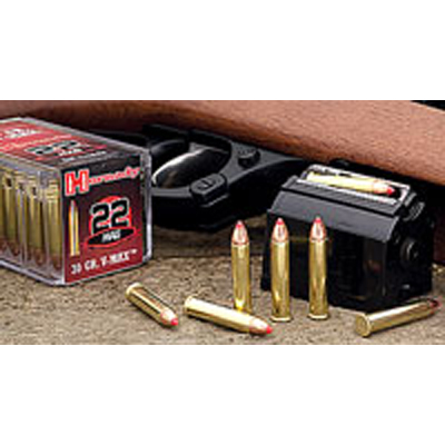 Hornady 22 Magnum 30gr V-Max Ammunition Box of 50